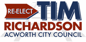 Logo Re-Elect Tim Richardson Acworth City Council