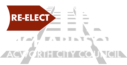 Re-Elect Tim Richardson Acworth City Council Alderman Logo